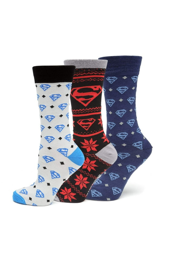 DC Superman 3 Pair Sock Gift Set