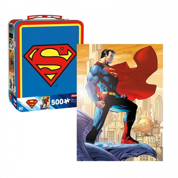 Superman 500 Piece Jigsaw Puzzle and Fun Box Set