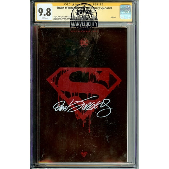 Superman #75 CGC 9.8 30th Anniversary Special #1 Signed Dan Jurgens