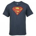 thumbnail image 1 of Superman 797251-2xlarge Mens DC Comics Logo Heather T-Shirt, Navy - 2XL, 1 of 1