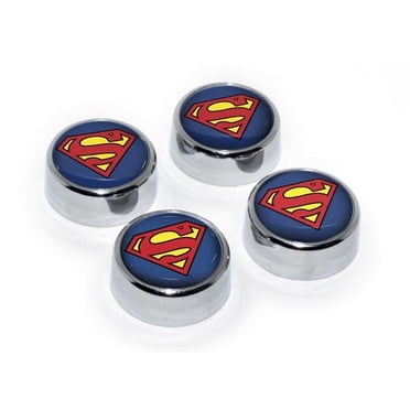 Superman Logo Custom License Plate – Silver Embossed Design – Car Movie Emblem