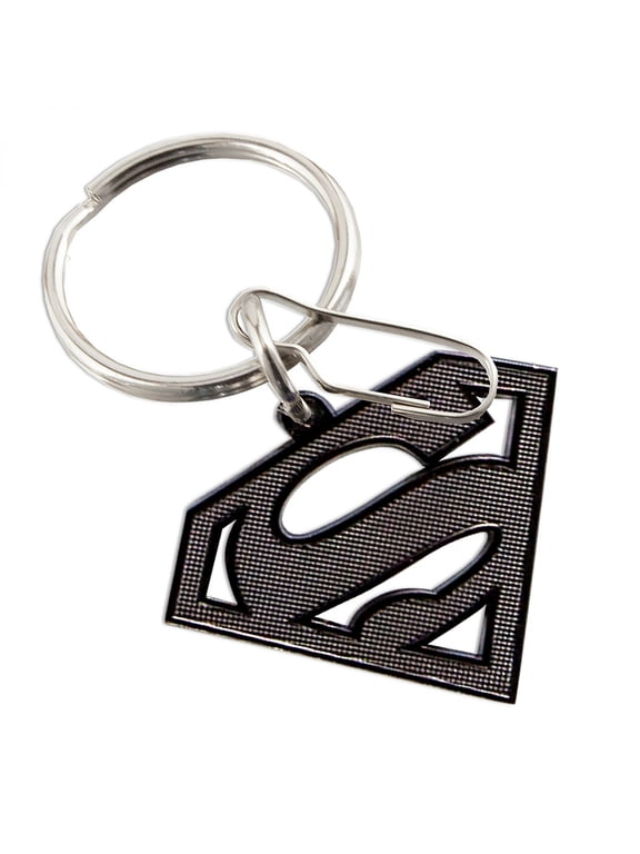 DC Comics Superman Emblem Knurled Metallic Keychain