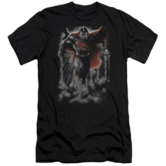 Superman - Above The Clouds - Premium Slim Fit Short Sleeve Shirt - X-Large