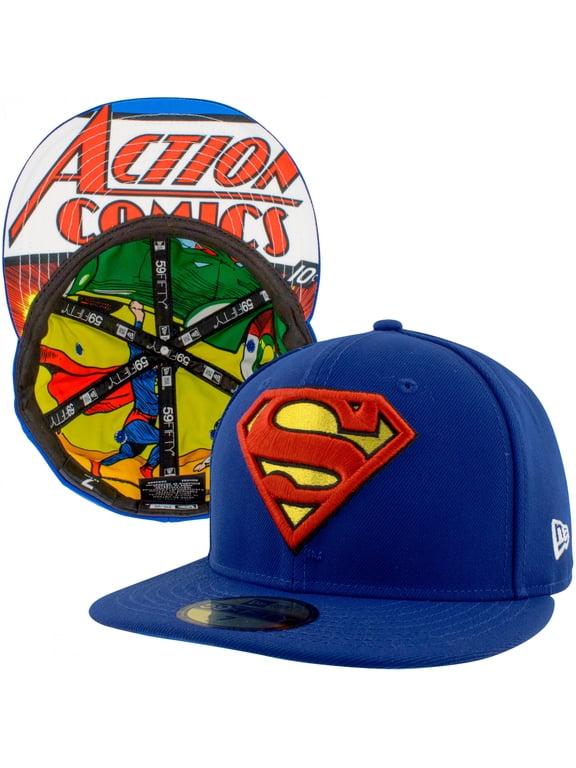 Action Comics #1 Underside Print New Era 59Fifty Fitted Hat-7 1/2 Fitted
