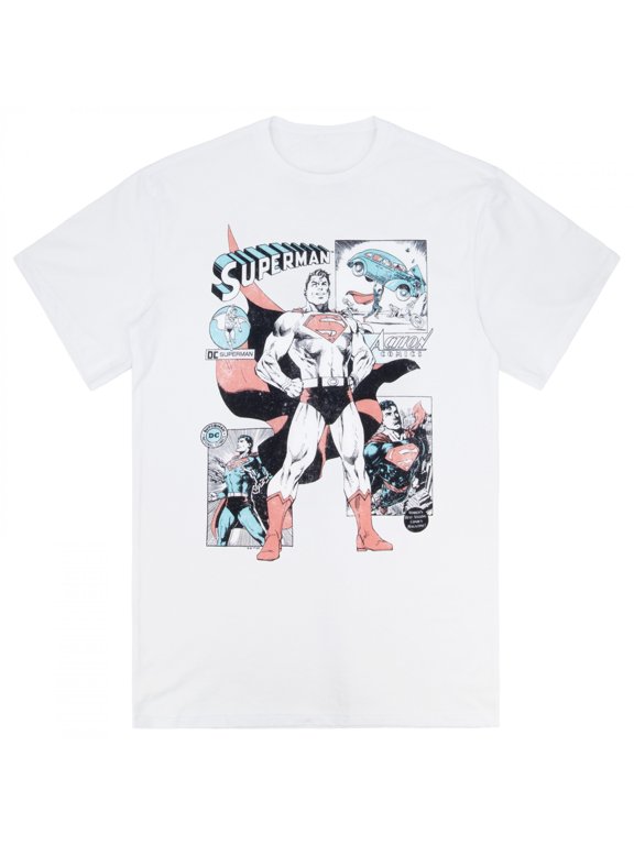 Action Comics Cover Art Panels T-Shirt-Medium