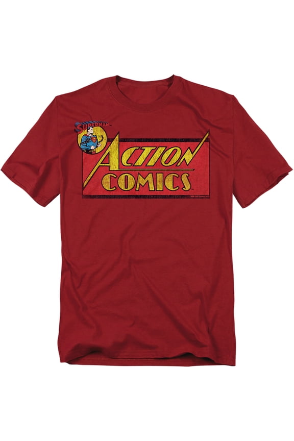 T-Shirt Action Comics Logo Unisex Graphic Tee For Men & Women