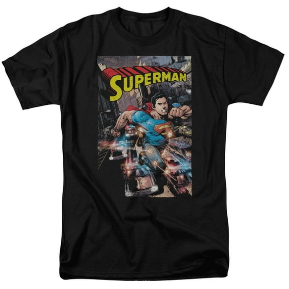 Superman Action One Officially Licensed Adult T Shirt