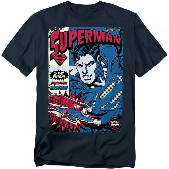Superman T-Shirt Action Packed Unisex Graphic Tee For Men & Women