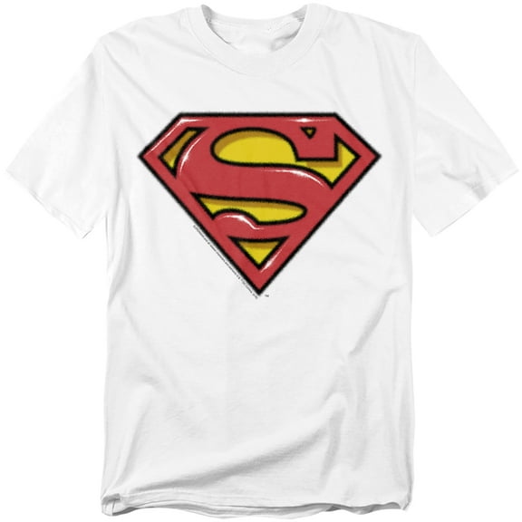 Superman T-Shirt Airbrush Shield Unisex Graphic Tee For Men & Women