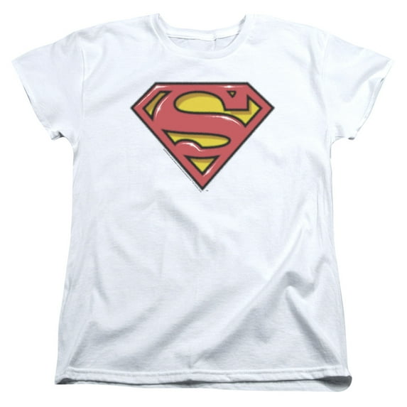 Superman - Airbrush Shield - Women's Short Sleeve Shirt - Medium