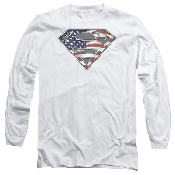 Superman - All American Shield - Long Sleeve Shirt - Small