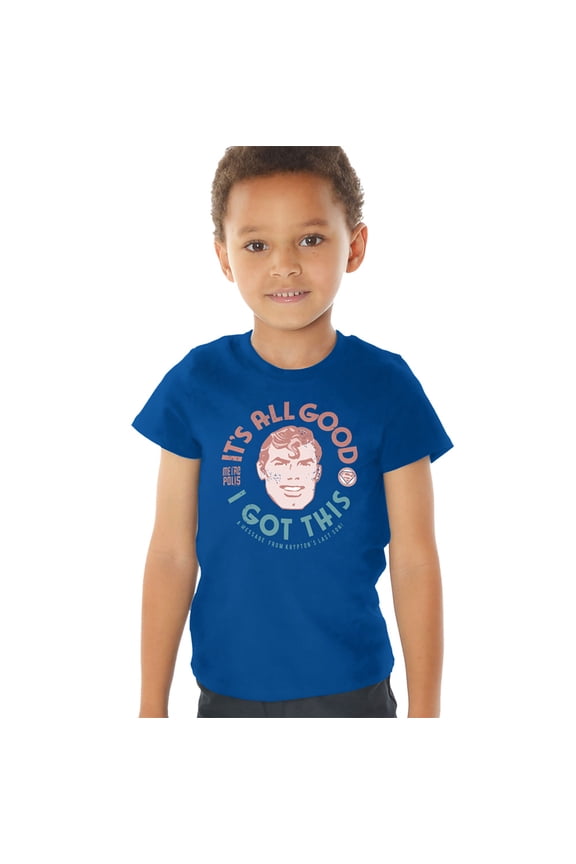 Superman All Good I Got This Kids T Shirt (3) for Toddler Boys and Girls, Royal