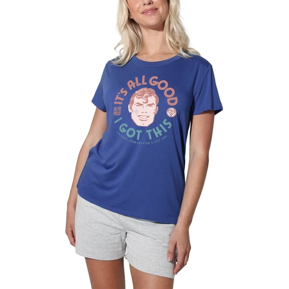 Superman All Good I Got This Women's Loose T-Shirt, Royal, Medium