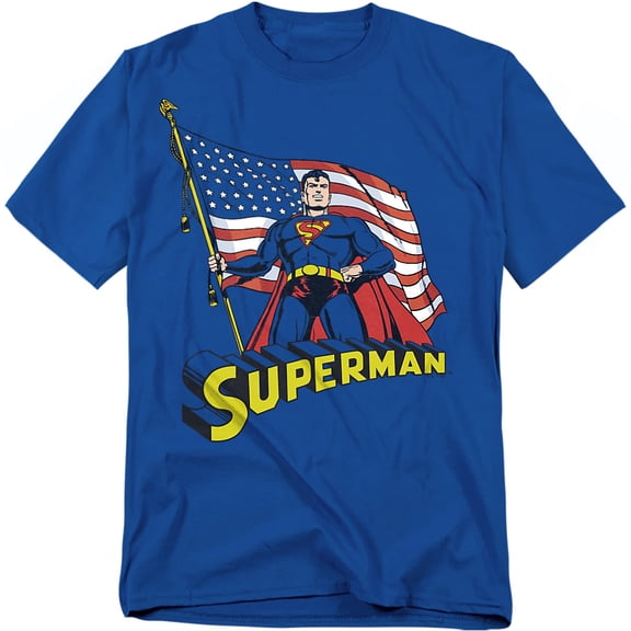 Superman T-Shirt American Flag Unisex Graphic Tee For Men & Women