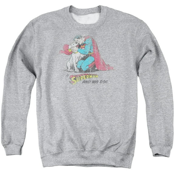 Superman - And His Dog - Crewneck Sweatshirt - Medium