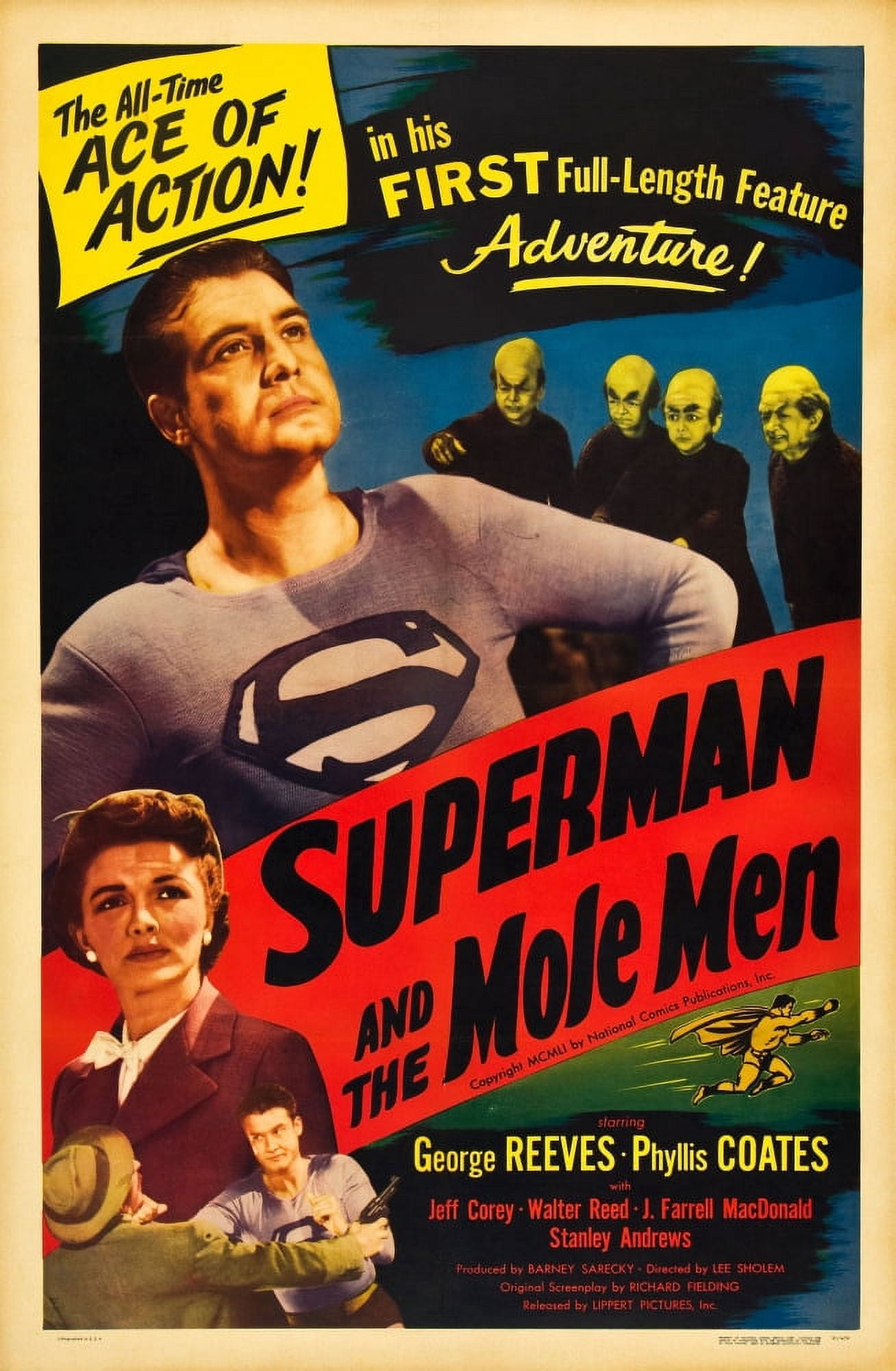 Superman And The Mole Men Canvas Art - (11 x 17)