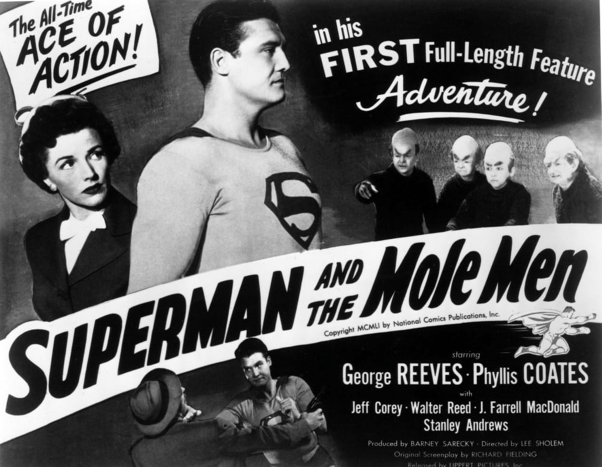 Superman And The Mole Men Canvas Art - (28 x 22)