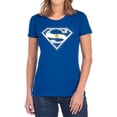 thumbnail image 1 of Superman Argentinian Shield Women's T Shirt, Royal, Small, 1 of 6