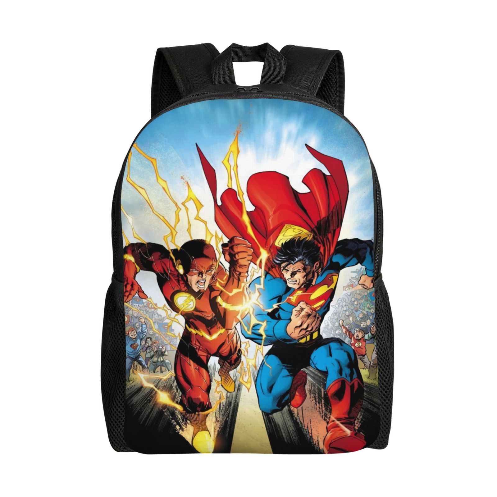Superman Backpack Cartoon Casual Students Laptop Bags Bookbag