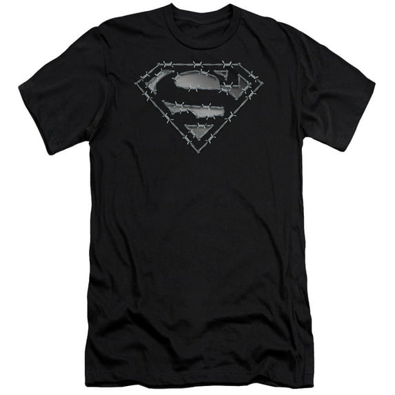 Superman - Barbed Wire - Premium Slim Fit Short Sleeve Shirt - Small