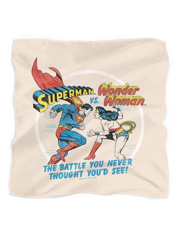 Superman Battle of the Sexes Bandana (21 in x 21 in)