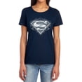 thumbnail image 1 of Superman Biker Metal Women's T Shirt, Navy, X-Large, 1 of 6