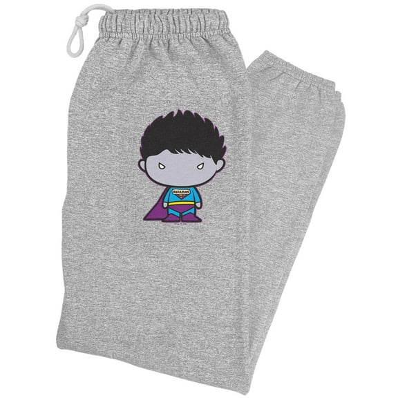 Superman Bizarro Cute Chibi Character Unisex Jogger Sweatpants for Men and Women, Athletic Heather, Small