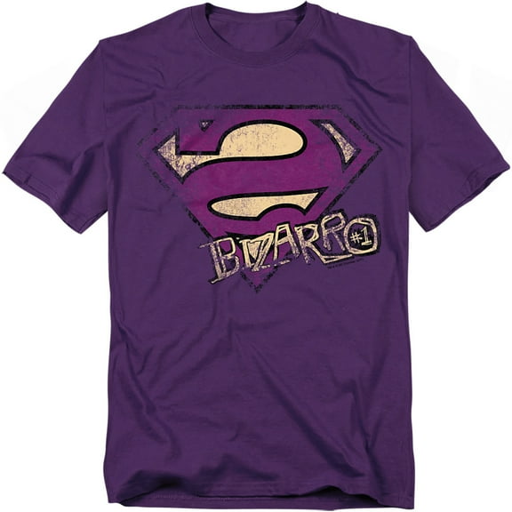Superman T-Shirt Bizarro Logo Distressed Unisex Graphic Tee For Men & Women