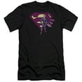 thumbnail image 1 of Superman Bizarro & Logo Premium Adult Slim Fit 30/1 T-Shirt Black, 1 of 1
