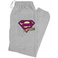 thumbnail image 1 of Superman Bizarro Shield Logo Unisex Jogger Sweatpants for Men and Women, Athletic Heather, Large, 1 of 1