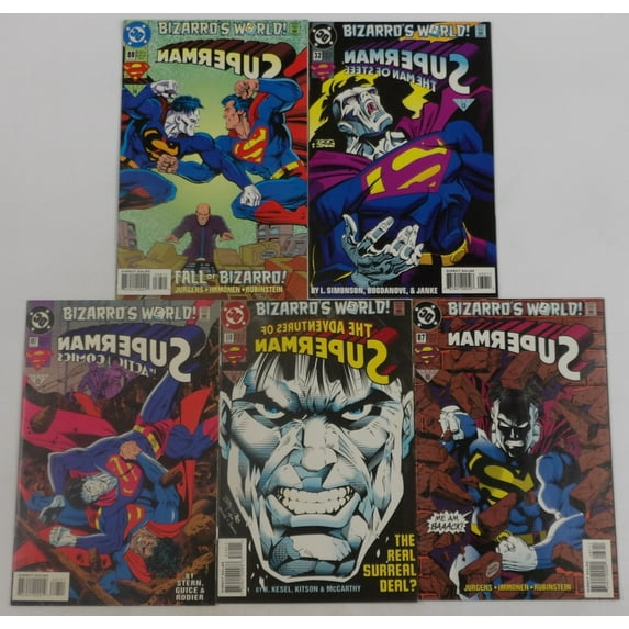 Superman: Bizarro's World #1-5 VF/NM complete story (crossover storyline) ; DC