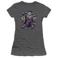 thumbnail image 1 of Superman Bizzaro Breakthrough Junior Women's T-Shirt Sheer Charcoal, 1 of 1