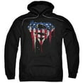 thumbnail image 1 of Superman - Bleeding Shield - Pull-Over Hoodie - XXXX-Large, 1 of 2