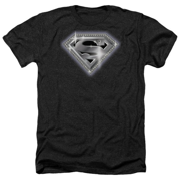 Superman - Bling Shield - Heather Short Sleeve Shirt - Medium