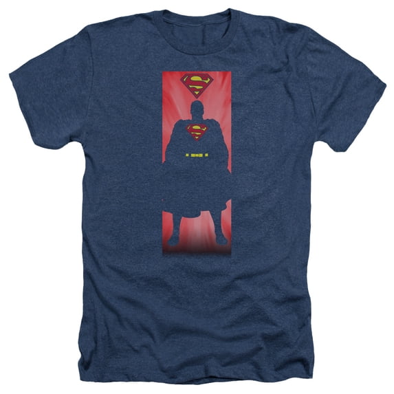 Superman - Block - Heather Short Sleeve Shirt - X-Large