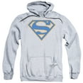 thumbnail image 1 of Superman Blue &Amp; Orange Shield Adult Pullover Hoodie Sweatshirt Athletic Heather, 1 of 1
