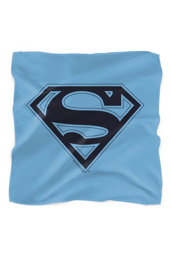 Superman Blue & Navy Shield Bandana (21 in x 21 in)
