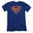 thumbnail image 1 of Superman - Blue & Orange Shield - Premium Slim Fit Short Sleeve Shirt - X-Large, 1 of 2