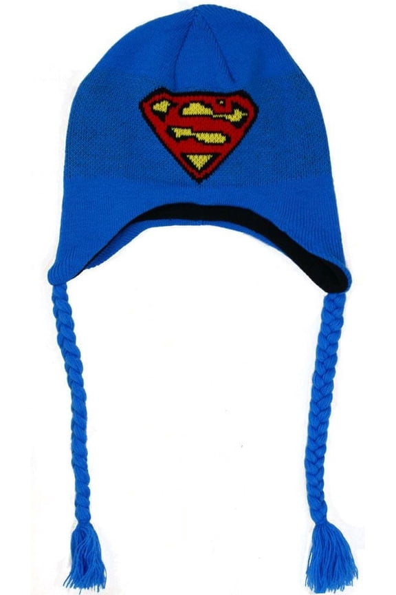 Superman Blue Peruvian Knit Hat