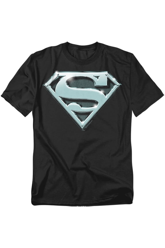 Superman Blue Steel Symbol T-Shirt-Men's XLarge