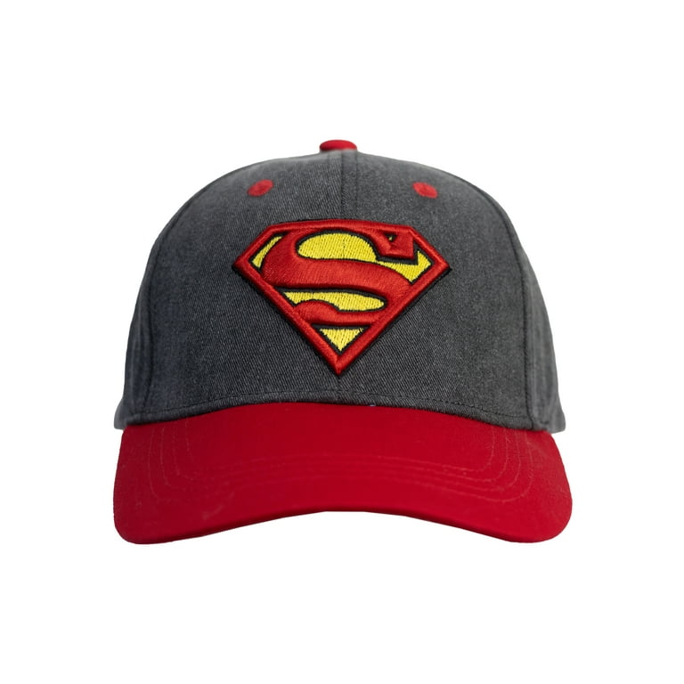 Superhero Boys Red Baseball Cap Superman Boys Baseball Hat, One