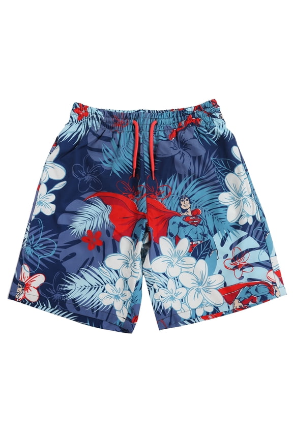Superman Boys' Print Swim Shorts, Sizes XS-XL