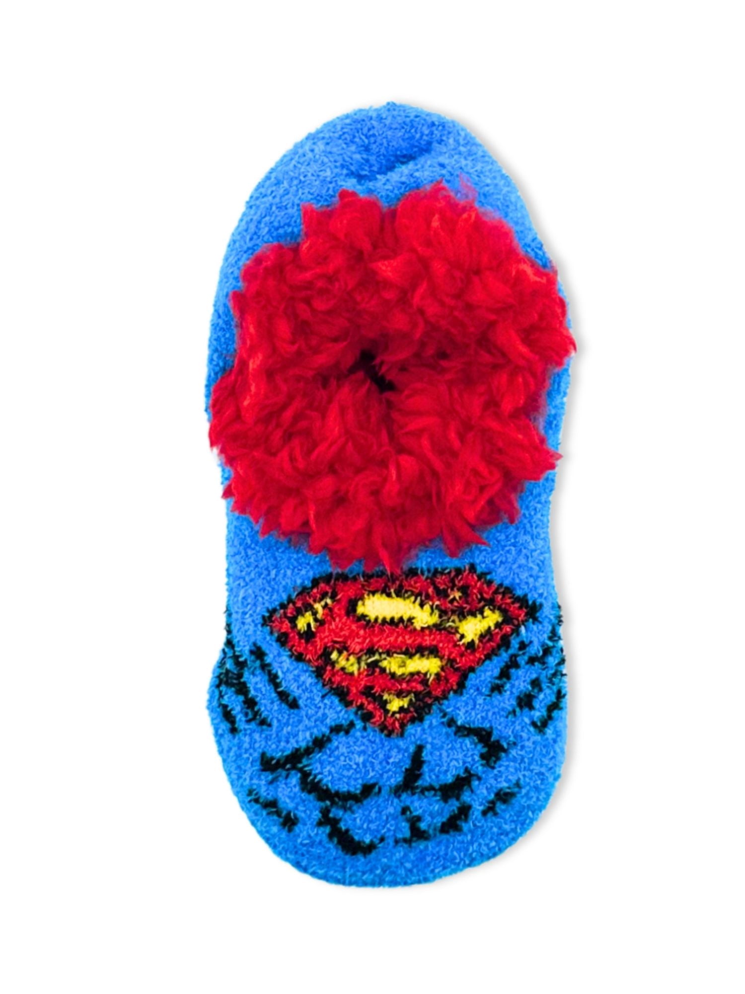 Superman Boys Slipper Socks, 1-Pack, Sizes S/M-M/L