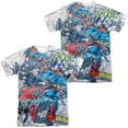 thumbnail image 1 of Superman Break Free Unisex Adult Sublimated Costume T Shirt (Front/Back), 2X-Large Multicolor, 1 of 2