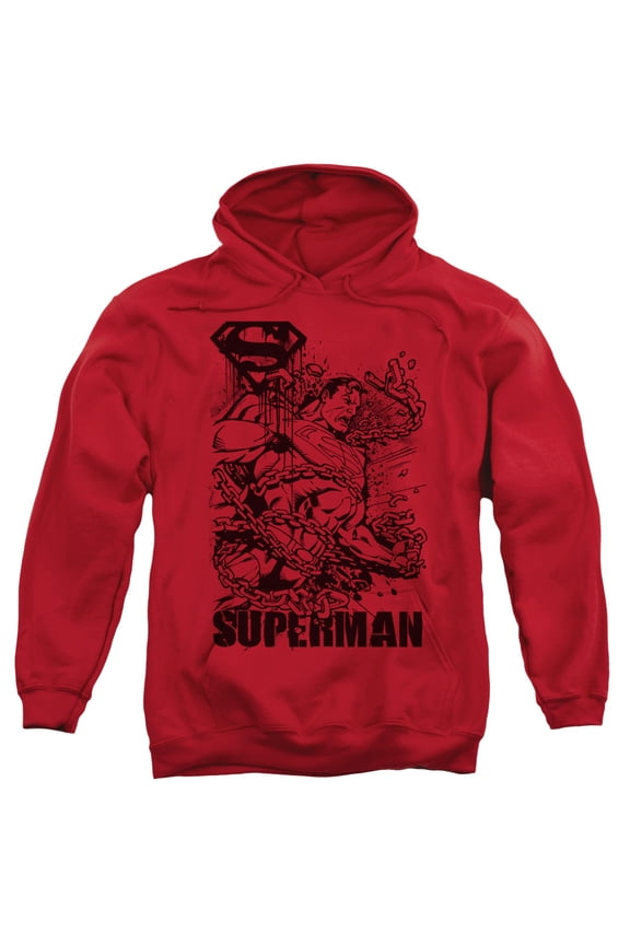 Superman - Breaking Chains - Pull-Over Hoodie - Small