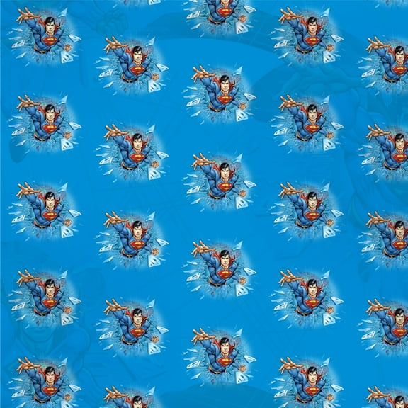 Superman Breaking the Ice Premium Roll Gift Wrap Wrapping Paper