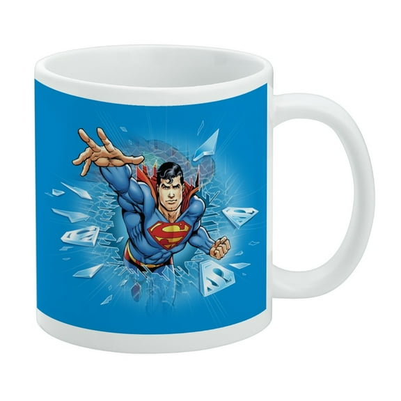 Superman Breaking the Ice White Mug