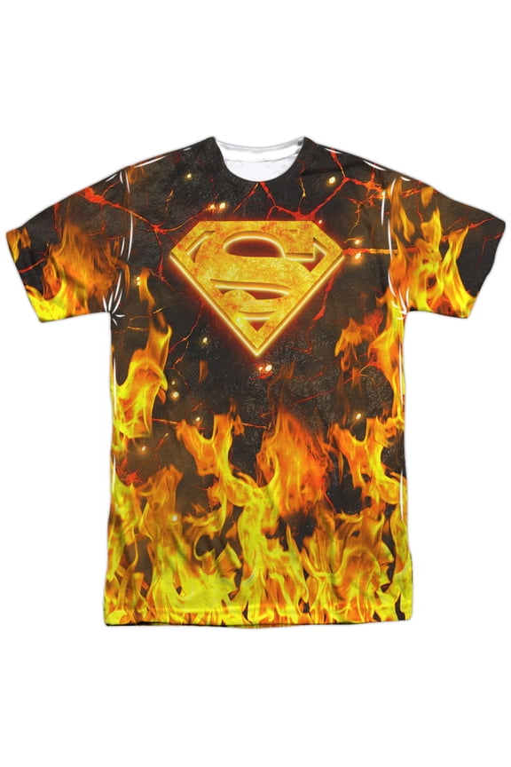 Superman Bullets In The Sky Mens Sublimation Shirt