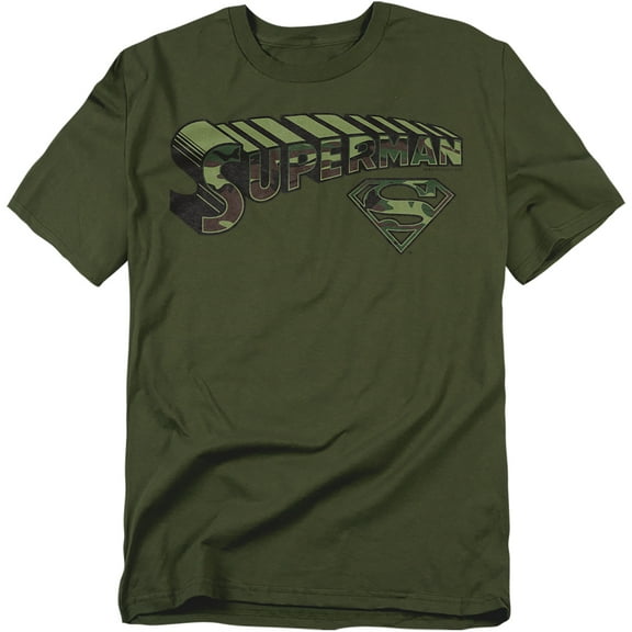 Superman T-Shirt Camo Logo & Shield Unisex Graphic Tee For Men & Women