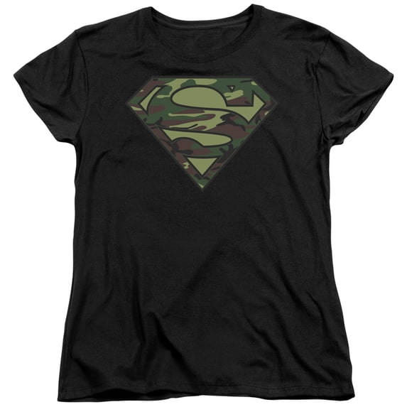 Superman - Camo Logo - Women's Short Sleeve Shirt - XX-Large